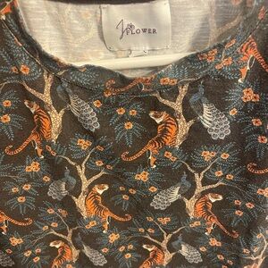 JoFlower women’s Preston t-shirt dress size small tiger print